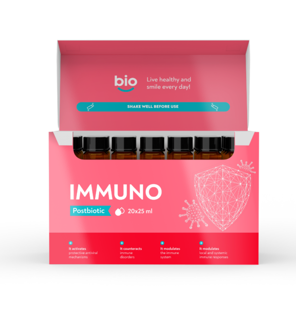 Bibiotic® Immuno Postbiotic for strong immunity, 20+1 vials x25ml