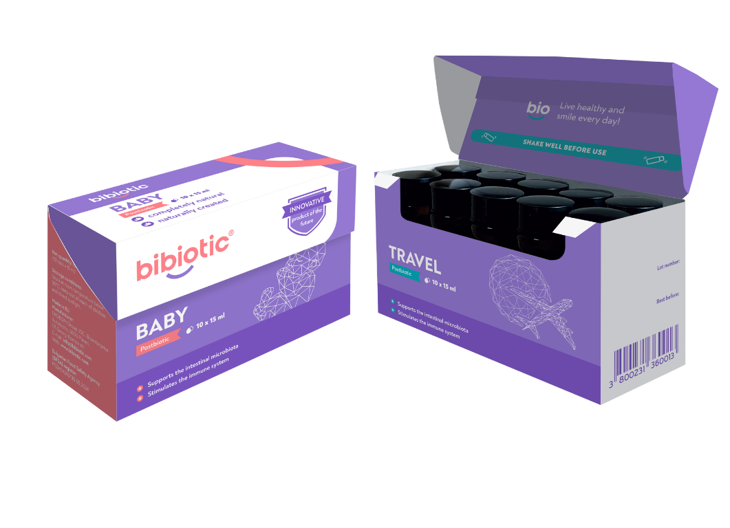 1 pc. Bibiotic® for babies (0-3 years) + 1 pc. Bibiotic® for children over 3 years and adults